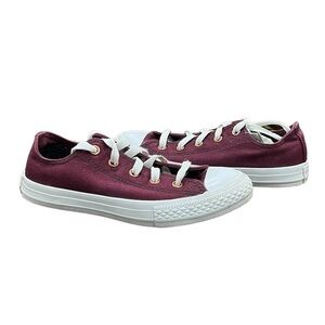 Converse All Star Maroon Canvas Sneakers Size 1.5 Big Kids